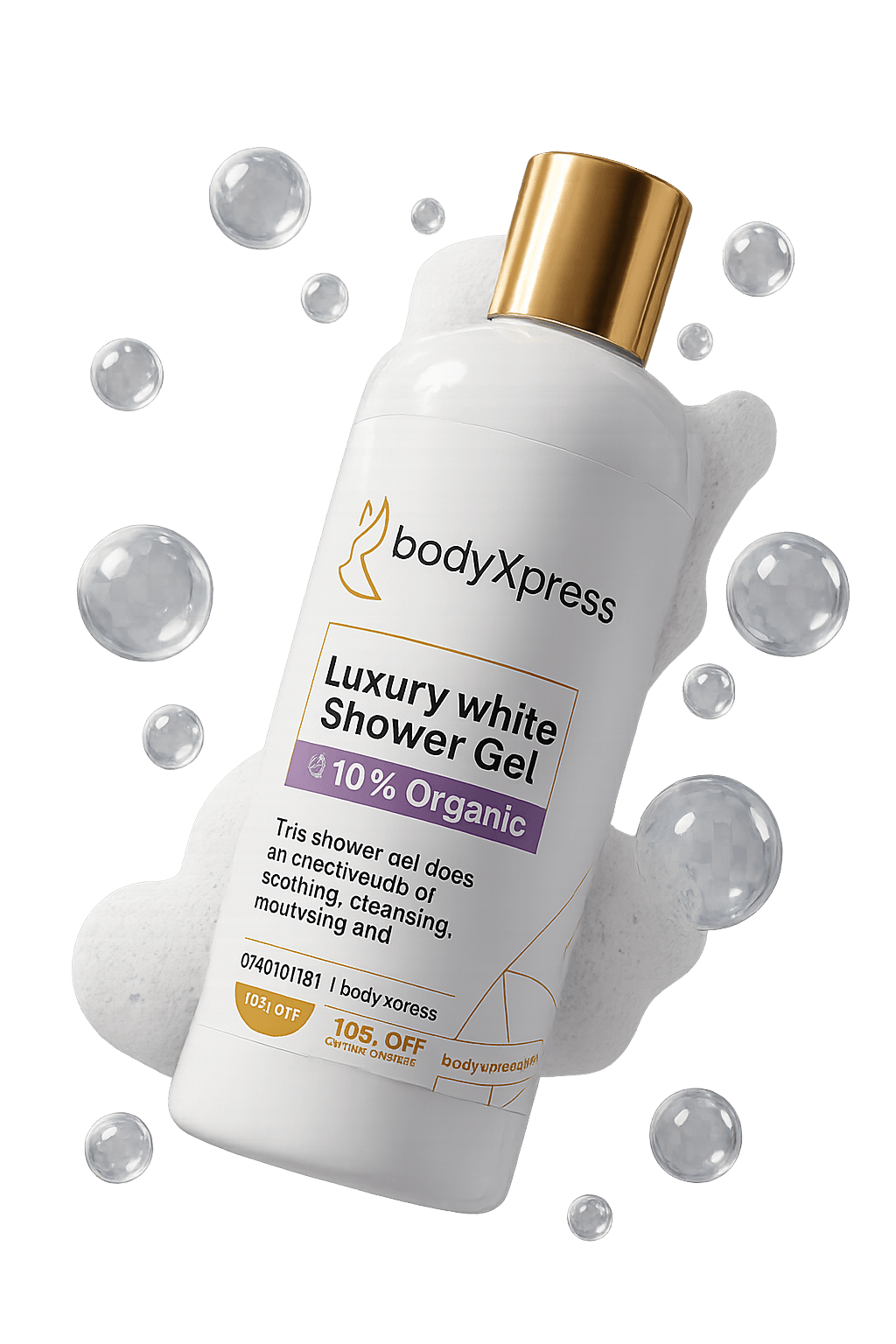 BodyXpress premium shower gel showcasing the sophisticated branding and packaging design that enabled 30% sales increase through strategic brand transformation